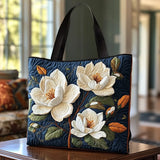 Vattert toteveske med delikat magnolia