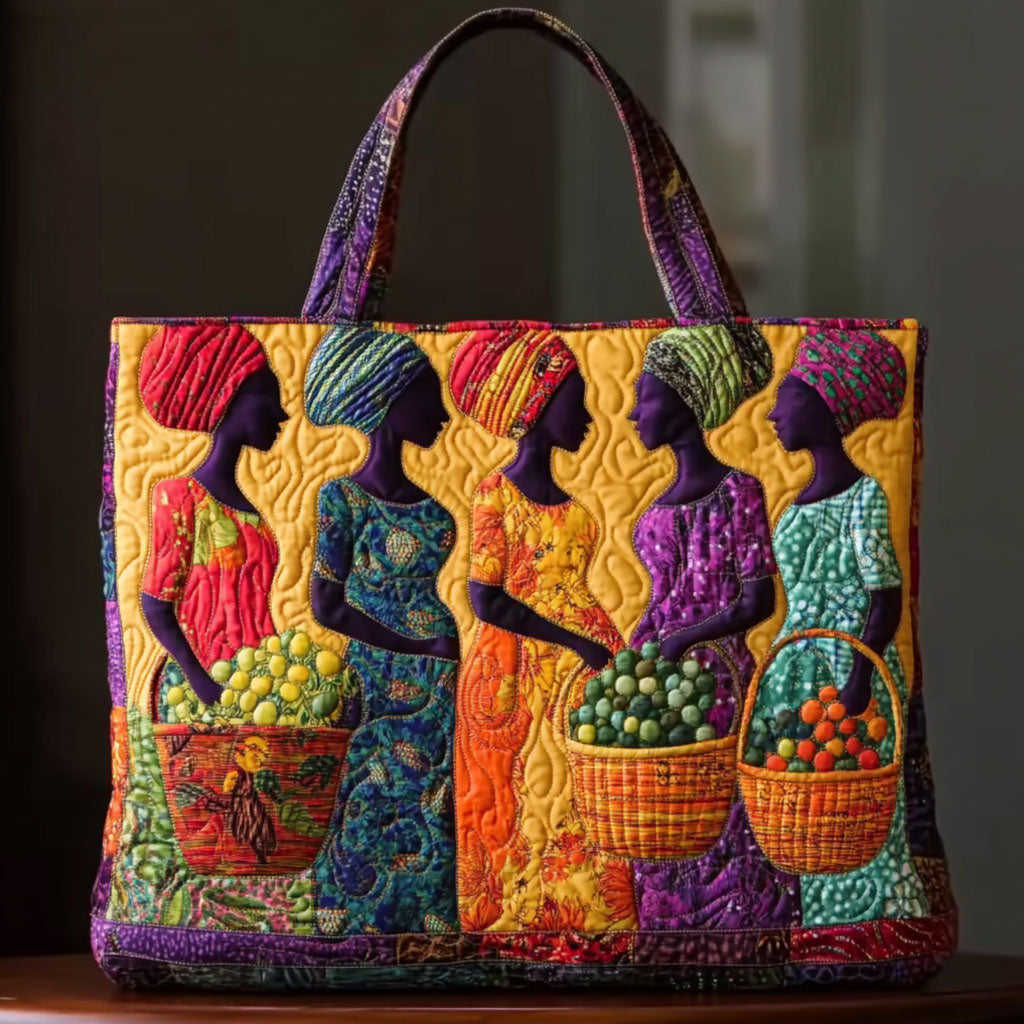 Quiltet mulepose med afrikanske kvinder Legacy WN0701015CL Quiltet mulepose