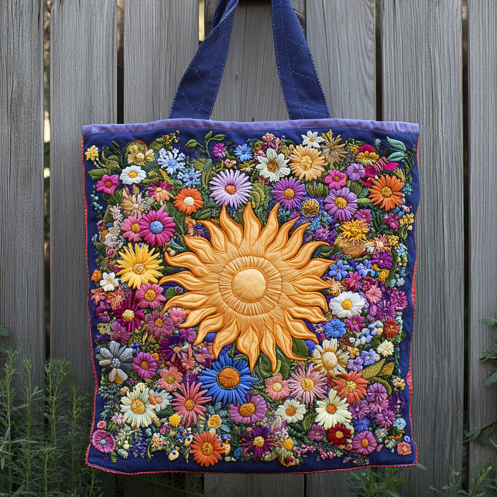 Quiltet mulepose med sun Wildflowers XR0601006CL Quiltet mulepose