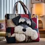 Quiltet mulepose med schnauzer