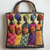 Quiltet mulepose med afrikanske kvinder Story WN0701025CL Quiltet mulepose