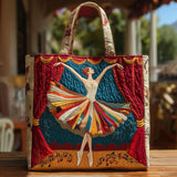 Quiltet mulepose med elegant ballerina