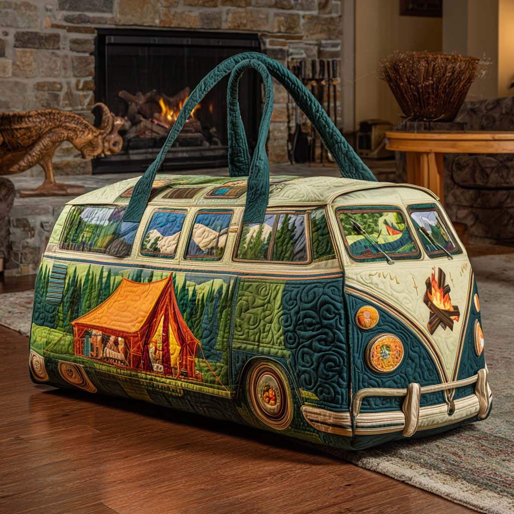 Quiltet duffeltaske