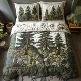 Vattert sengesett i 3 deler – Hytte i skogen