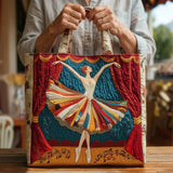 Quiltet mulepose med elegant ballerina