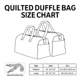 Quiltet duffeltaske